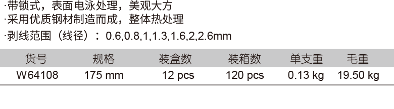 带锁剥线钳(图1)