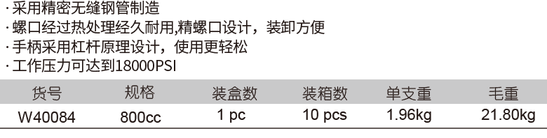 800cc 黄油枪(图1)